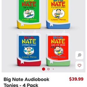 Big Nate Audiobook Tonies - 4 Pack